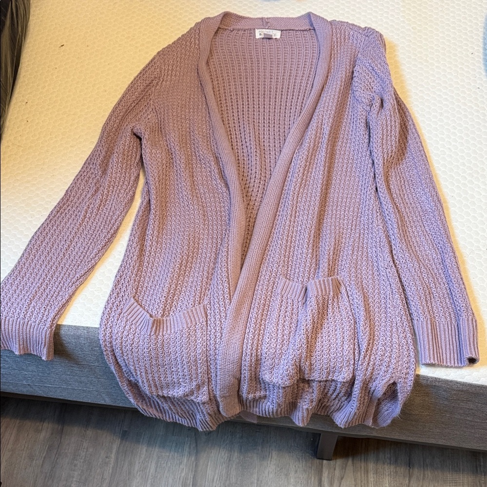 Market & Spruce Lilac Cardigan Sweater
